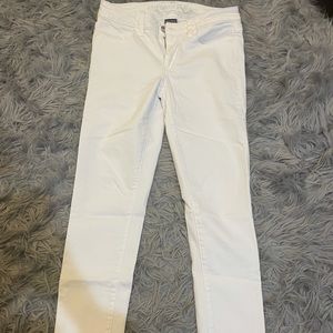 American eagle cropped white jeans
